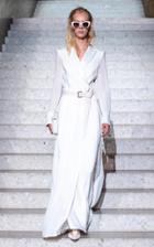 Max Mara Gemma Layered Crepe And Chiffon Trench Coat Dress