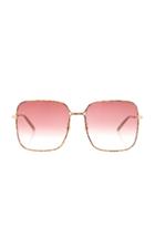 Gucci Sunglasses Light Glasant Oversized Metal Square-frame Sunglasses