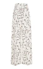 Christian Siriano Abstract Face Wide Leg Trousers