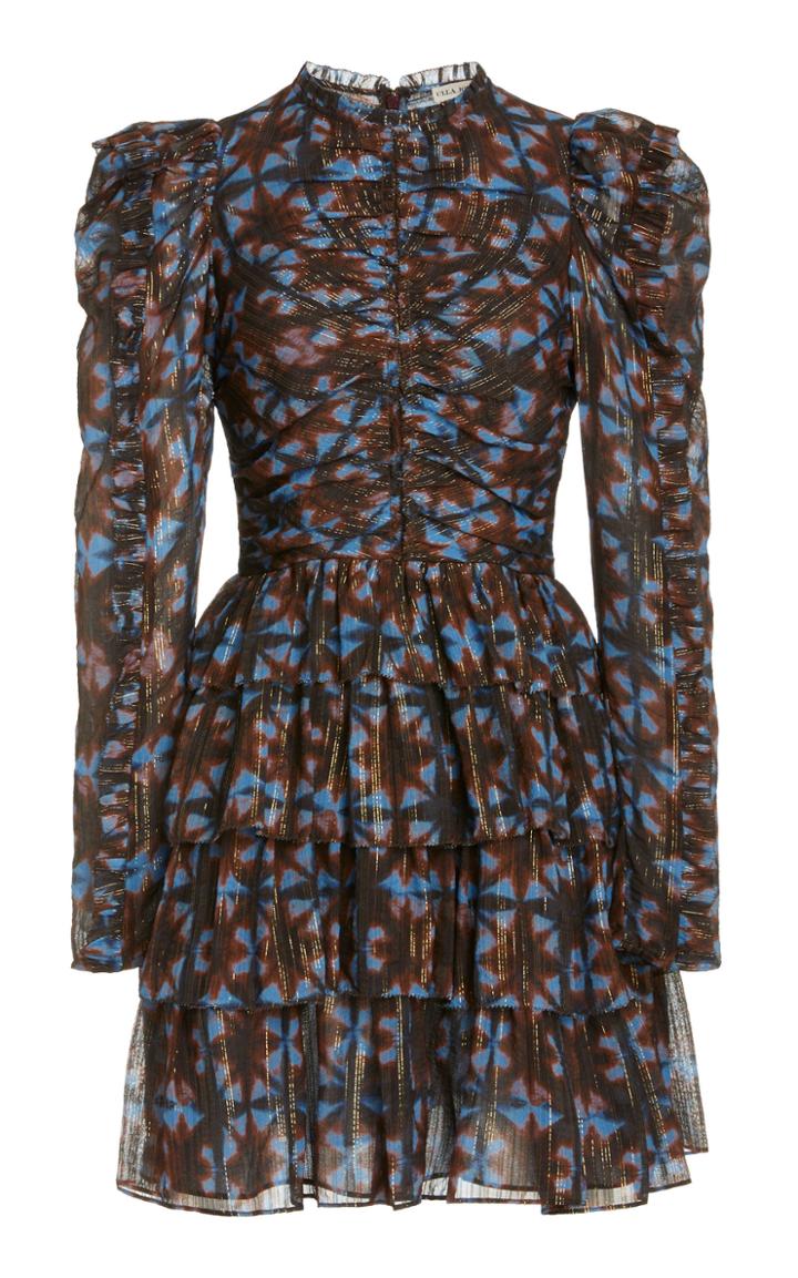 Moda Operandi Ulla Johnson Siya Ruched Silk-blend Dress
