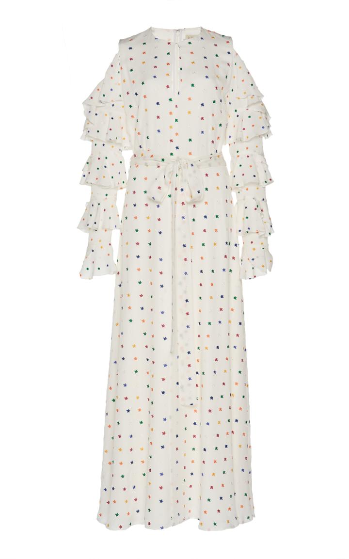 Dhela Embroidered Flowers Dress