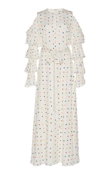 Dhela Embroidered Flowers Dress