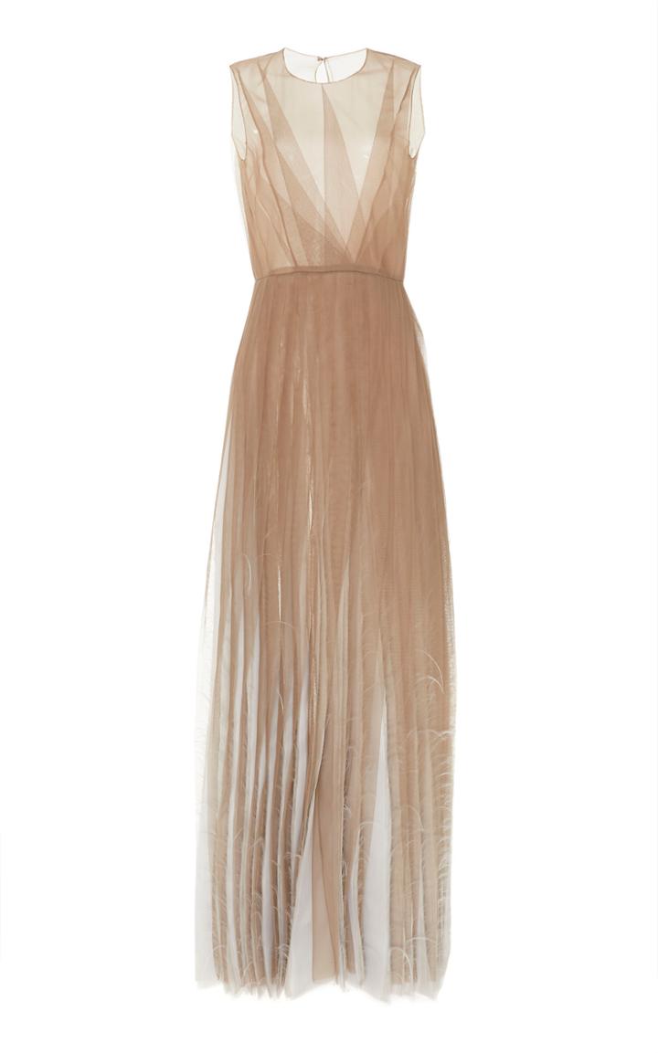 Maison Rabih Kayrouz Pleated Tulle Dress