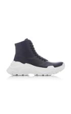 Tibi Milo Two-tone Leather High-top Sneakers