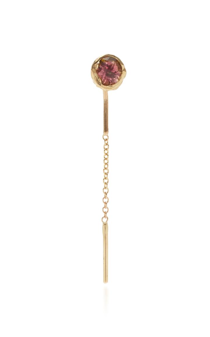 Fie Isolde Freja 14k Gold And Sapphire Earring