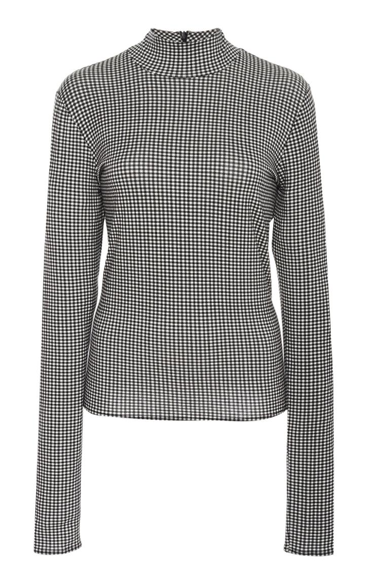 Rosie Assoulin Mock Neck Cady Top
