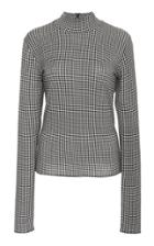 Rosie Assoulin Mock Neck Cady Top