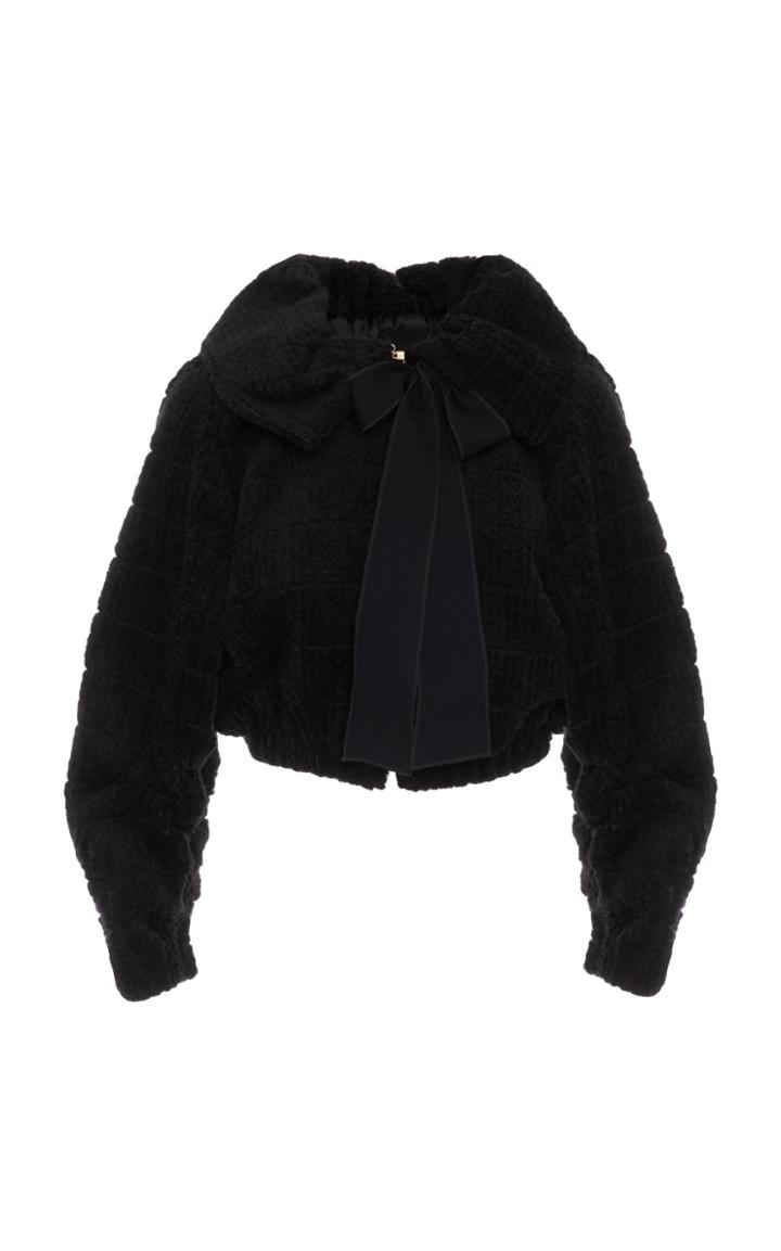 Amelia Toro Cropped Bomber Jacket