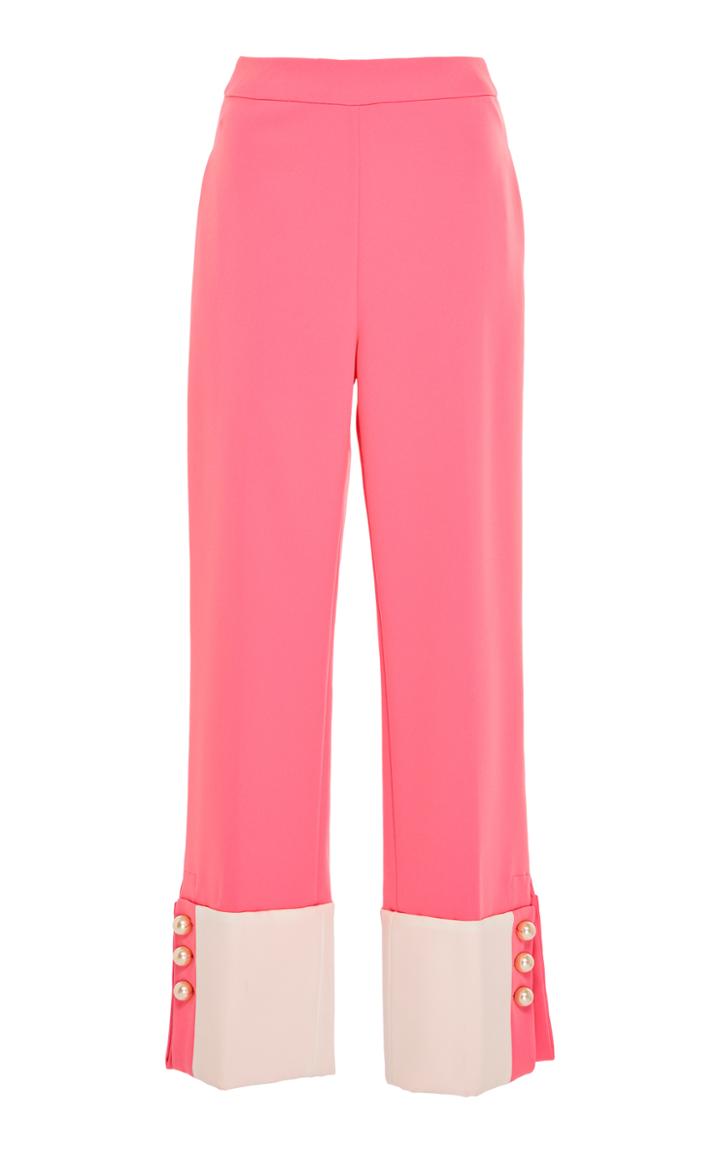 Huishan Zhang Dana Pearl Cuff Trouser
