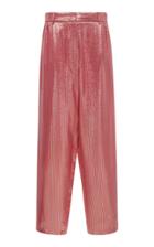 Blaz Milano Diva High-waisted Silk-wool Cropped Trousers