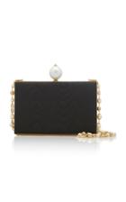 Dolce & Gabbana Faux-pearl Embellished Leather Clutch