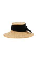 Ruslan Baginskiy Hats Ribbon-trimmed Straw Hat Size: S
