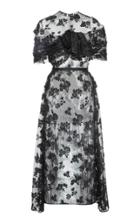 Prada Sheer Cotton-blend Lace Midi Dress