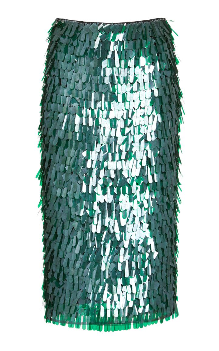 Moda Operandi Rachel Gilbert Tayah Pailette-embellished Pencil Skirt
