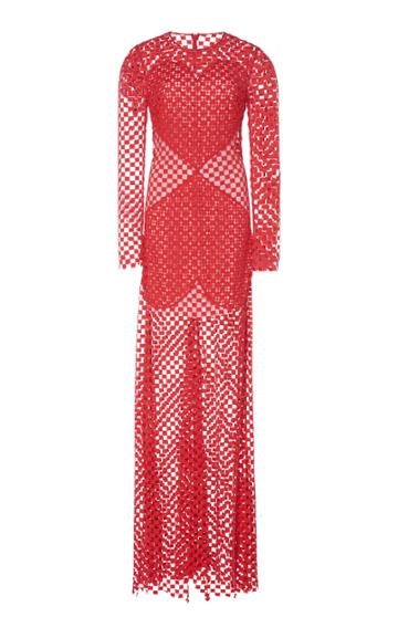 Akris Embroidered Double Heart Dress