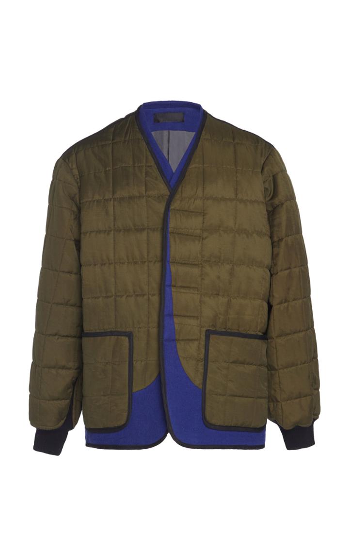 Haider Ackermann Double Layer Cotton-blend Quilted Jacket