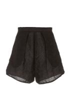 Moda Operandi Hiraeth Jaquard High-rise Organza Shorts Size: 4