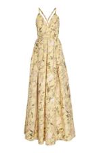 Burnett New York Pia Jacquard Evening Gown