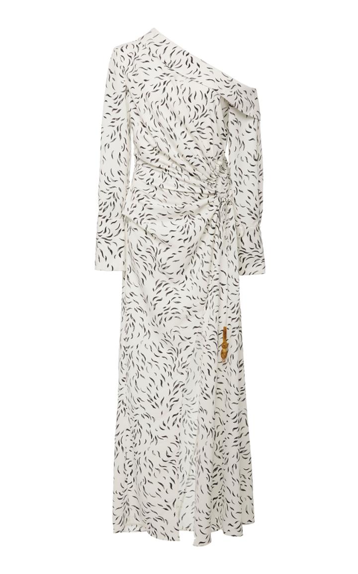 Acler Sparrow One Shoulder Split Maxi Dress