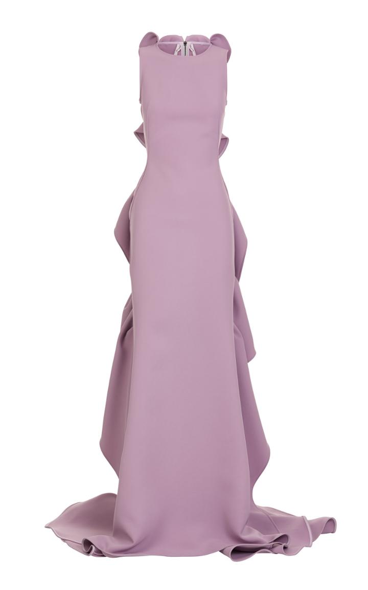 Maticevski Acaica Ruffle-back Gown