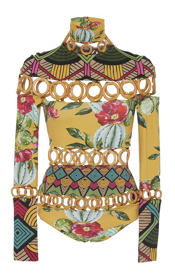 Triya Patchwork One Piece Bathing Suit