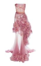 Marchesa Ombre Tiered Gown