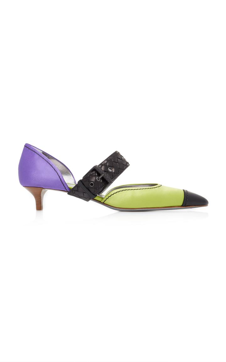 Bottega Veneta Buckle Satin Pump