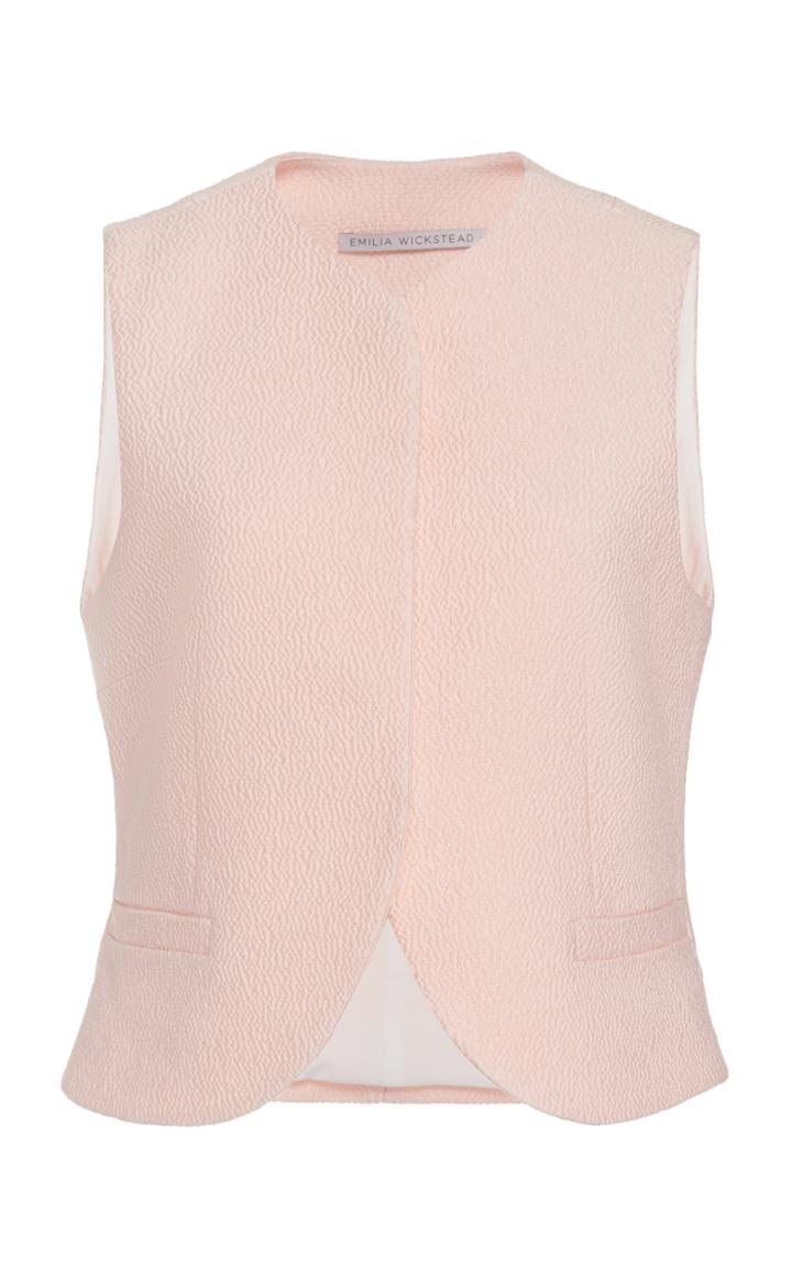 Emilia Wickstead Norval Cropped Cloqu Vest