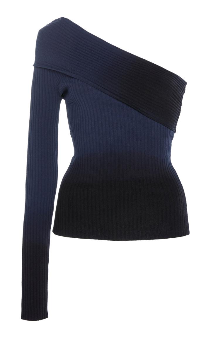Altuzarra Padma Ribbed Knit One Shoulder Top