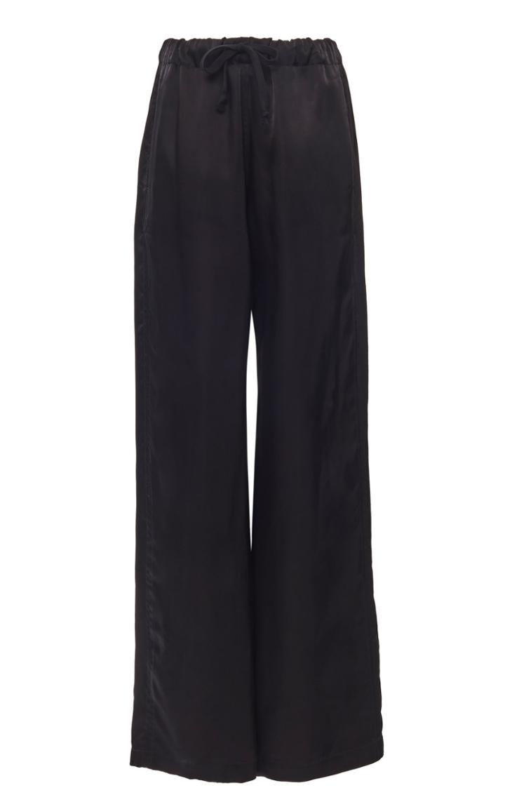 Moda Operandi Ann Demeulemeester Satin Mid-rise Wide-leg Pants Size: 34