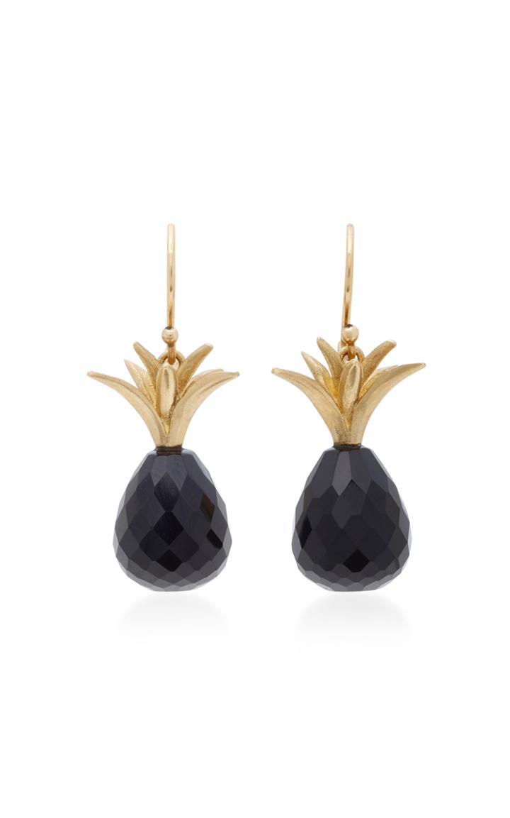 Annette Ferdinandsen 18k Gold Black Onyx Earrings