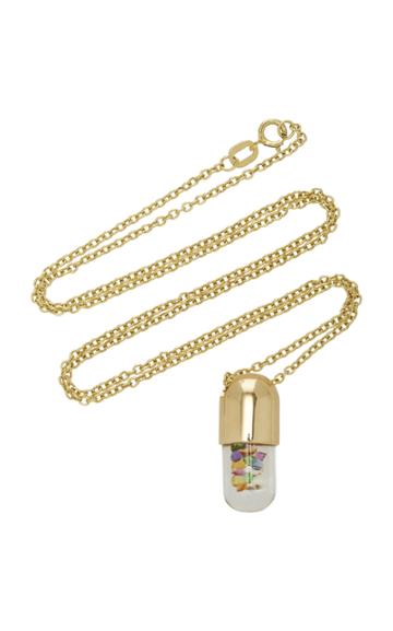 Robinson Pelham Mini Elixir Of Joy 9k Gold Multi-stone Necklace