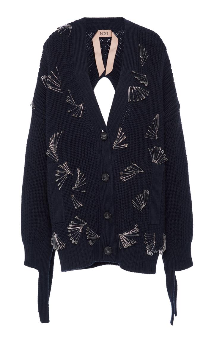 Moda Operandi N21 Pin-embellished Cardigan Sweater