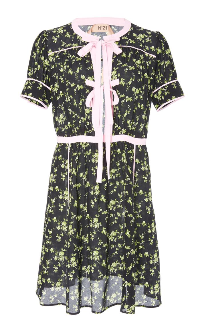 N21 Annita Printed Tie Detail Dress