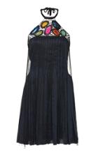 Moda Operandi Gabriela Hearst Gaia Pleated Agate-embellished Top Size: 38