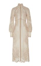 Zimmermann Button-embellished Embroidered Midi Dress Size: 1