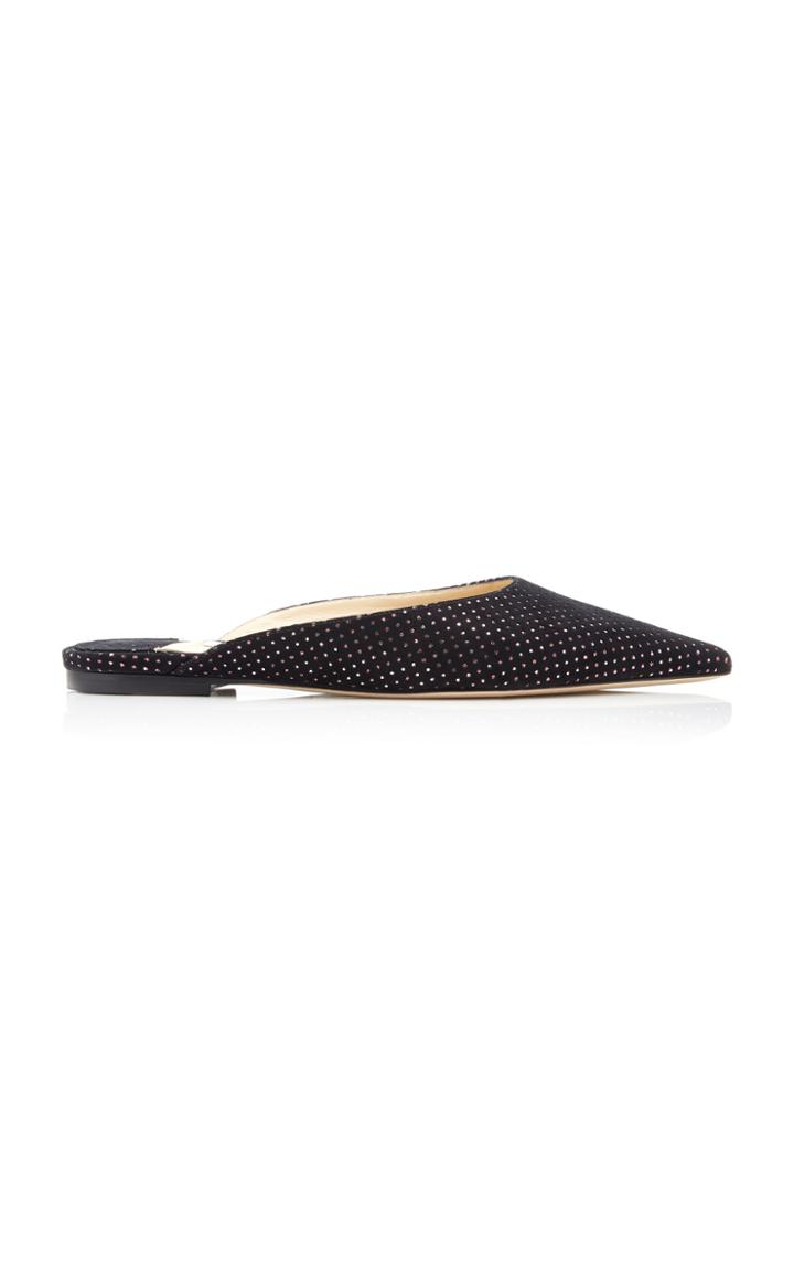 Moda Operandi Jimmy Choo Moda Exclusive Lizia Flocked Glitter Flats Size: 35