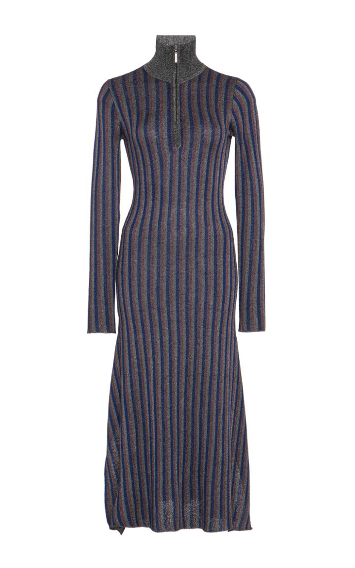 Ph5 Becca Metallic Turtleneck Knit Dress