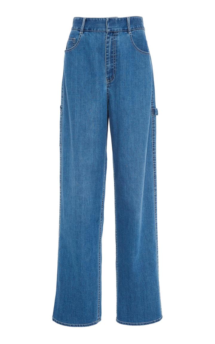 Tibi Vintage Stone Denim Carpenter Jean