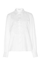 Andrew Gn Floral Applique Long Sleeve Shirt