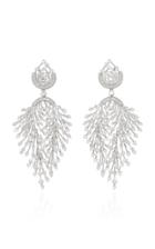 Hueb Luminous 18k White Gold And Diamond Earrings