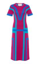 Victor Glemaud Color-block Merino Wool Dress