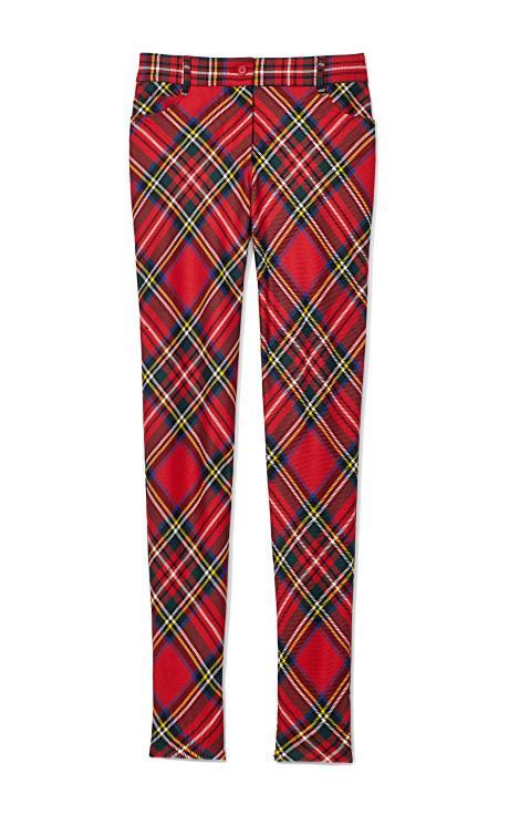 Moschino Skinny Wool Tartan-plaid Pants
