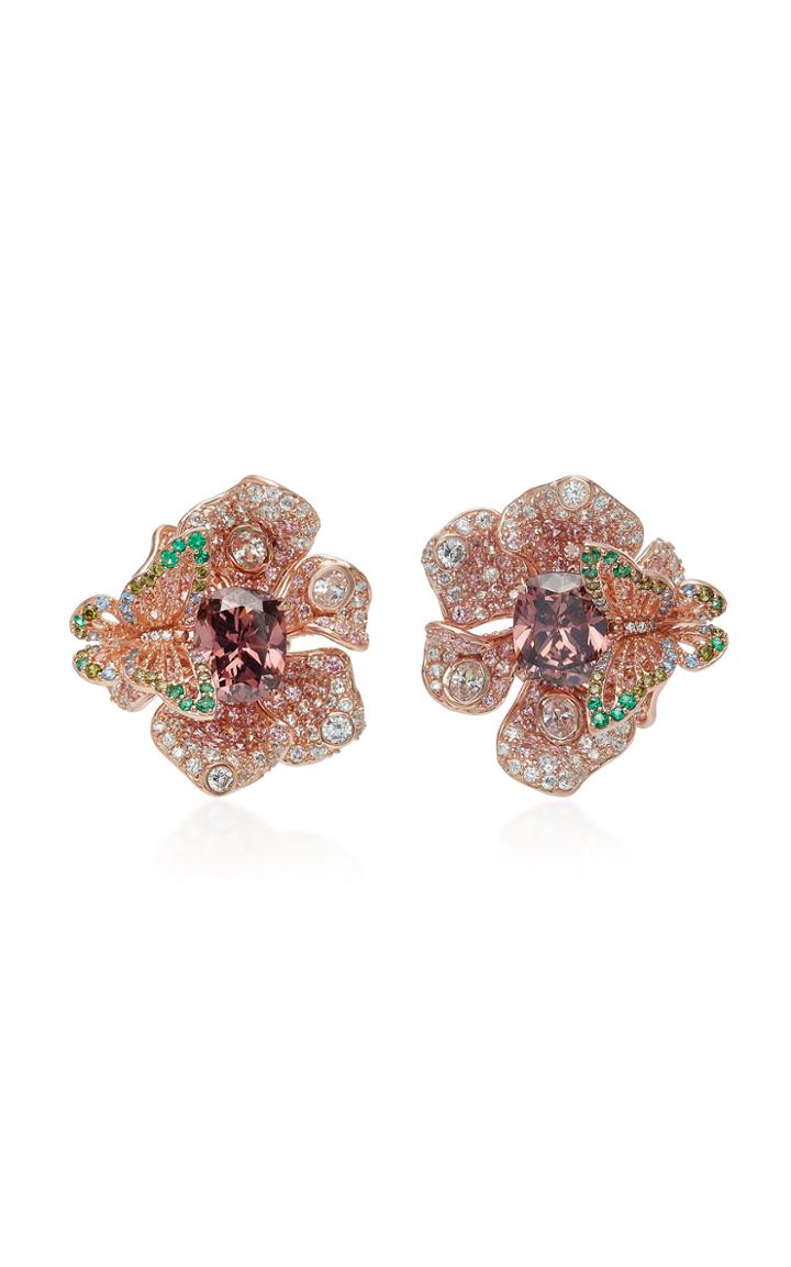 Anabela Chan M'o Exclusive Rose Peony Earrings