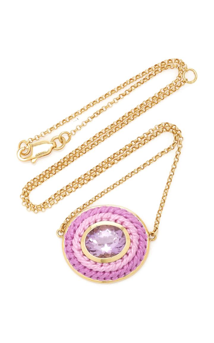 Moda Operandi Maria Frering Dgrad Pink Oval Necklace