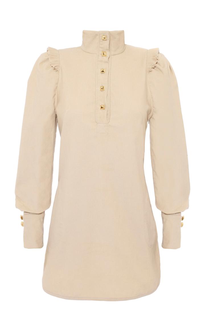 Anna Mason Agnes Ruffle Shoulder Mini Dress