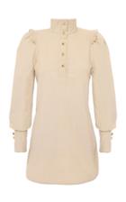 Anna Mason Agnes Ruffle Shoulder Mini Dress