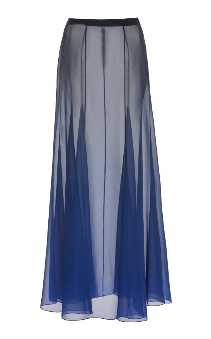 Blumarine Silk Maxi Skirt
