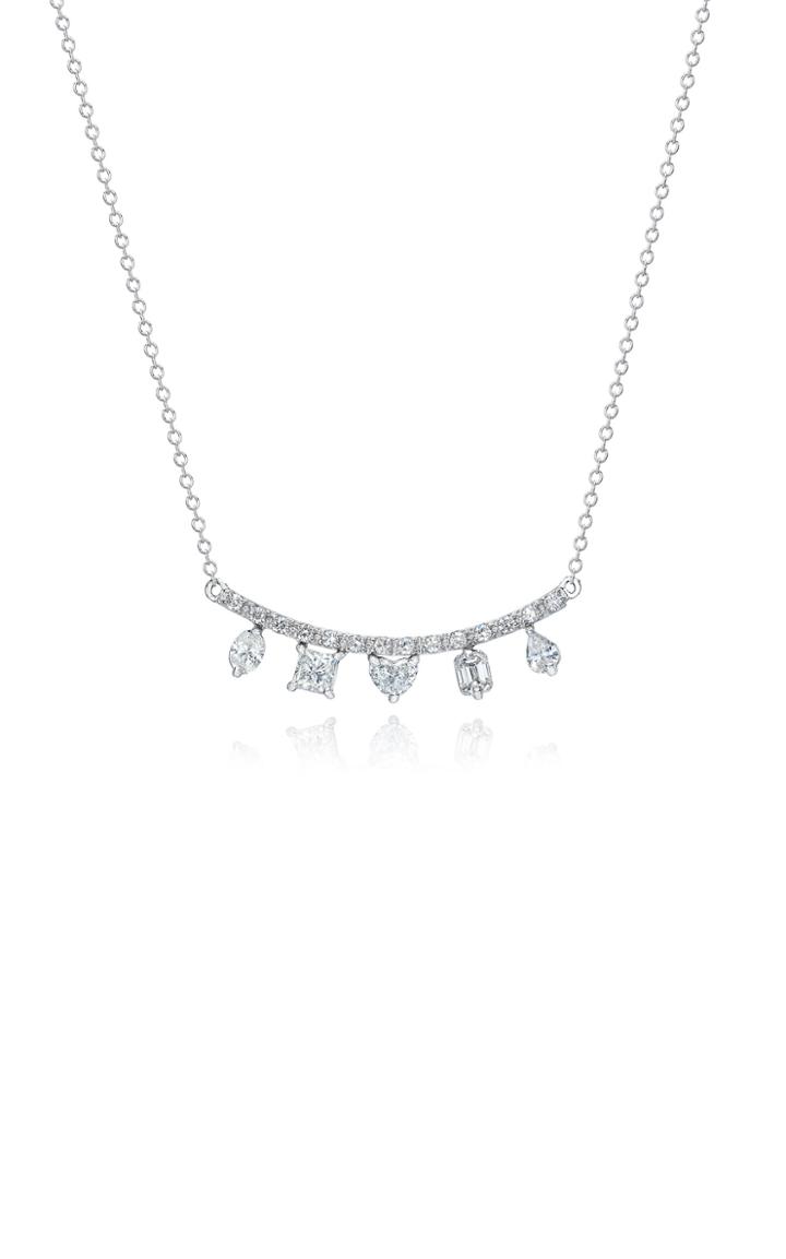 Mindi Mond Clarity Fancy Cut Diamond 18k White Gold Necklace