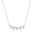 Mindi Mond Clarity Fancy Cut Diamond 18k White Gold Necklace